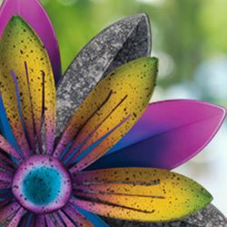 Vibrant Blossom Wind Spinner Multi Earth