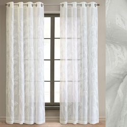 Stellata Sheer Grommet Curtain Panel Off White 52 x 84