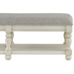 Carmine Bench Weathered White