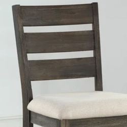 Aela Counter Stool Chairs Dark Brown Set of Two