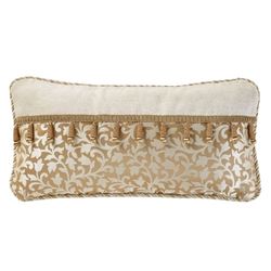 Ansonia Tasseled Rectangle Pillow Gold