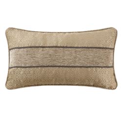 Carrick Piped Rectangle Pillow Antique Gold