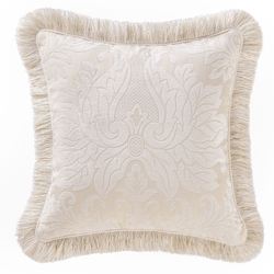 Paloma Fringed Pillow Natural 18 Square