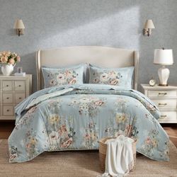 Heather Cottagecore II Comforter Bed Set Blue