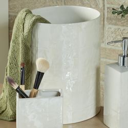 Perla Wastebasket Ivory