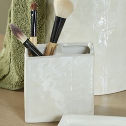 Perla Brush Holder Ivory