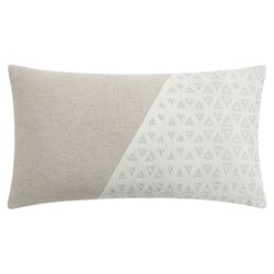 Lauryn Embroidered Rectangle Pillow Almond