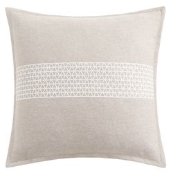 Lauryn Embroidered Pillow Almond 18 Square