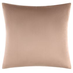 Hannah Velvet Tailored Pillow Beige 20 Square
