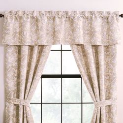 Hannah Tailored Valance Beige 80 x 17