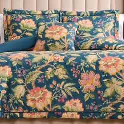 Secret Garden II Comforter Set Navy
