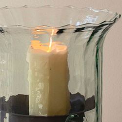 Shine Bright Rustic Candleholder Clear