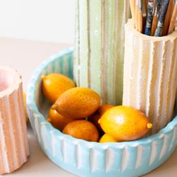 Clara Decorative Vases and Bowl Multi Pastel Set of Four