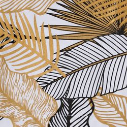 Tropical Essence Table Runner Black/Gold 14 x 54