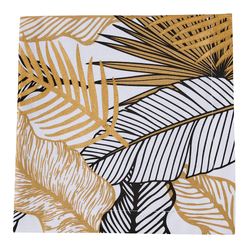 Tropical Essence Napkins Black/Gold Set of Four