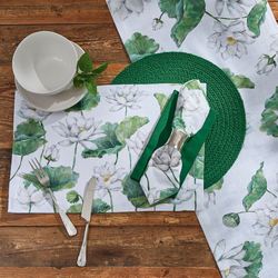 White Lotus Table Runner