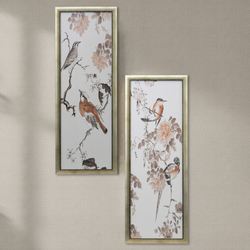 Birds in Blossoms I Framed Wall Art Ivory
