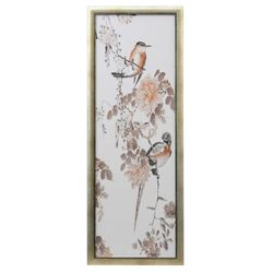 Birds in Blossoms II Framed Wall Art Ivory