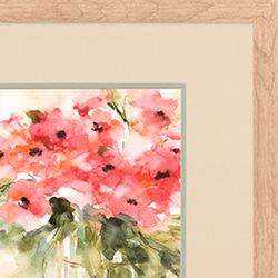 Casual Bouquet Framed Wall Art Multi Warm Set of Two
