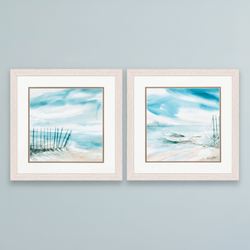 Subtle Mist Framed Wall Art Multi Cool Set of Two