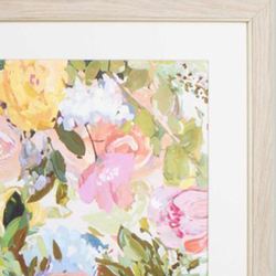 Abundance Plethora Framed Wall Art Multi Pastel Set of Two