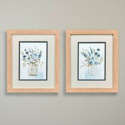 Petite and Sweet Framed Wall Art Blue Set of Two