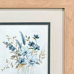 Petite and Sweet Framed Wall Art Blue Set of Two