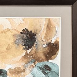 Watercolor Poppy Framed Wall Art Multi Earth Set of Two