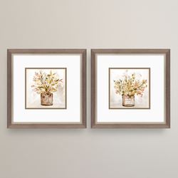 Earthy Garden Framed Wall Art Multi Earth Set of Two