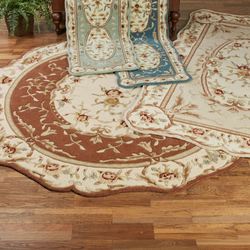 Rose Aubusson Rectangle Rug