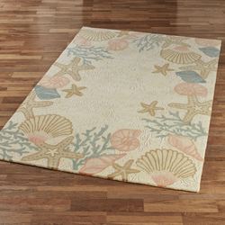 Seashell Rectangle Rug Multi Pastel