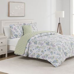 Bird Garden Bed Set Multi Pastel