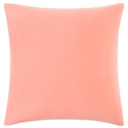 Belle Velvet Tailored Pillow Coral 20 Square