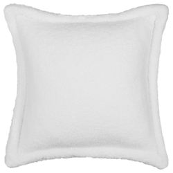 Alejandro Sherpa Flanged Pillow White 18 Square