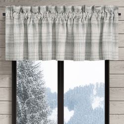 Alejandro Tailored Valance Gray 88 x 18