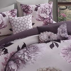 Plum Petal Comforter Bed Set
