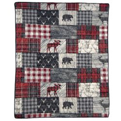 Timber Throw Blanket Multi Warm 50 x 60