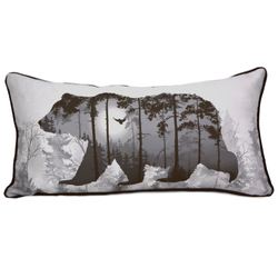 Timber Piped Rectangle Pillow Multi Warm