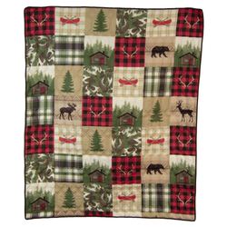 Cedar Lodge Throw Blanket Multi Warm 50 x 60