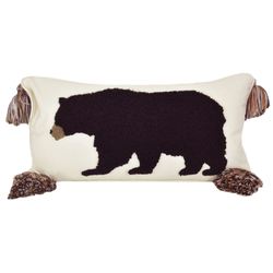 Cedar Lodge Tasseled Rectangle Pillow Multi Warm