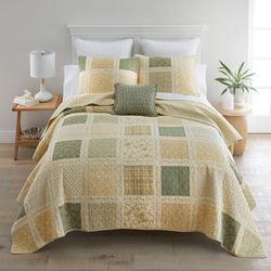 Meadow Patchwork Mini Quilt Set Golden Yellow
