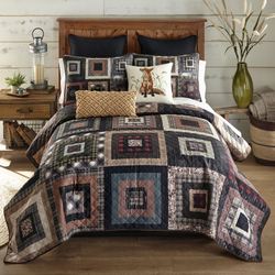 Lodge Square Mini Quilt Set Multi Warm