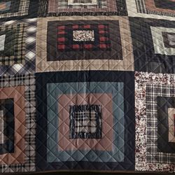Lodge Square Throw Blanket Multi Warm 50 x 60