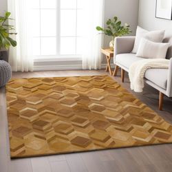 Geometric Illusion Rectangle Rug