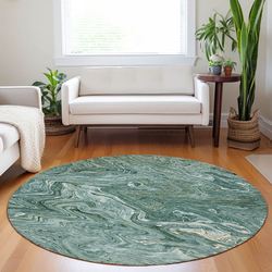Marbled Maze Round Rug 8 Round