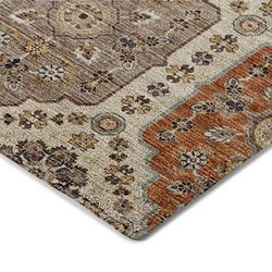 Medallion Muse Rectangle Rug Linen
