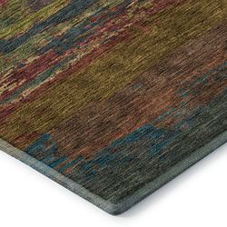 Color Run Rectangle Rug