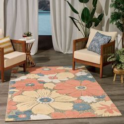 Juliet Rectangle Rug Multi Pastel 36 x 56