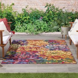Nerissa Rectangle Rug Multi Bright 4 x 6