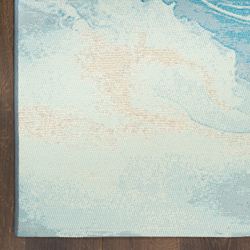 Delmar Rectangle Rug Aqua 53 x 73